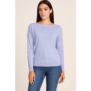 4 for $10 Talbots Blue Pearl Long Sleeve L